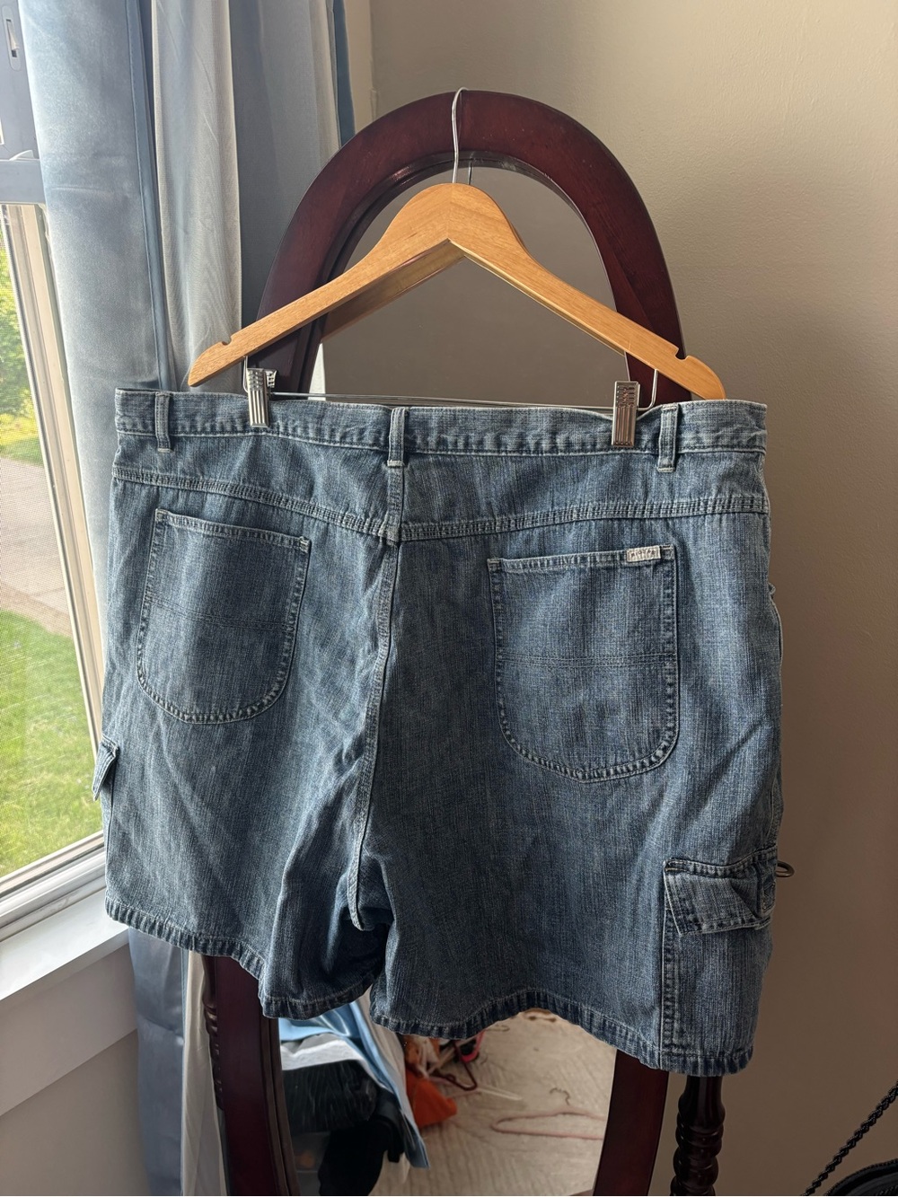 Denim cargo granola girl mom carpenter shorts - Picture 4 of 9